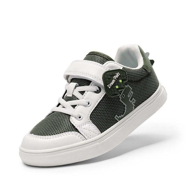[Storybook Rainbow] Kids Breathable Fun Design Sneakers - GREEN -  0